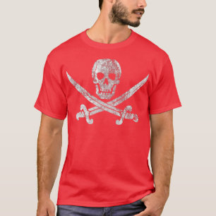 Vintage Pirate Skull  T-Shirt