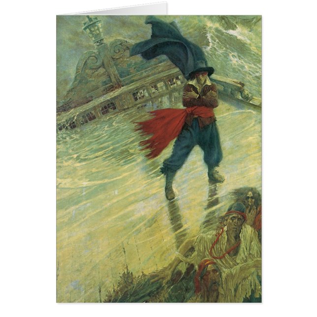 Vintage Pirate, The Flying Dutchman by Howard Pyle (Front)