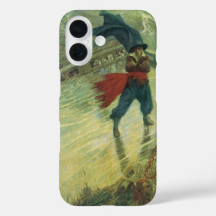 Vintage Pirate, The Flying Dutchman by Howard Pyle iPhone 16 Case