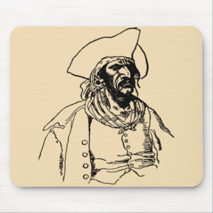 Vintage Pirates, a Buccaneer Sketch by Howard Pyle Mouse Pad