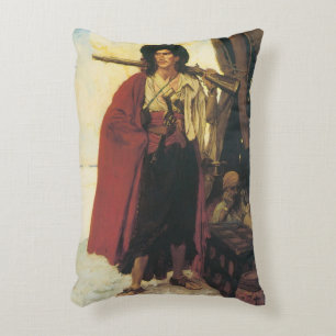 Vintage Pirates Buccaneer was a Picturesque Fellow Decorative Cushion