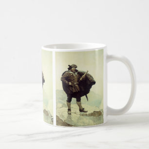 Vintage Pirates, Captain Bill Bones by NC Wyeth Coffee Mug