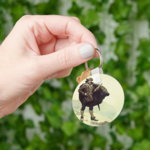 Vintage Pirates, Captain Bill Bones by NC Wyeth Key Ring