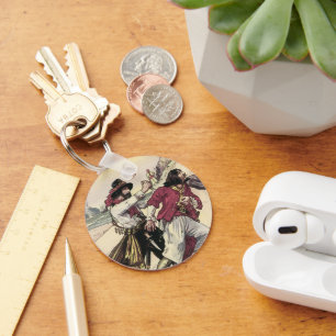 Vintage Pirates, Duel till the Death on the Beach Key Ring