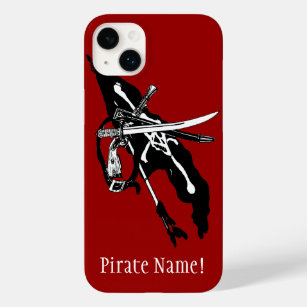Vintage Pirates Flag, Jolly Roger Skull Crossbones Case-Mate iPhone 14 Plus Case