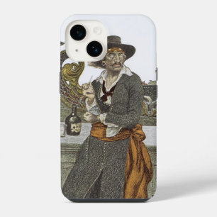 Vintage Pirates, Kidd on Deck of Adventure Galley iPhone Case