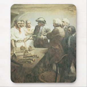 Vintage Pirates, Preparing for Mutiny by NC Wyeth Mouse Pad