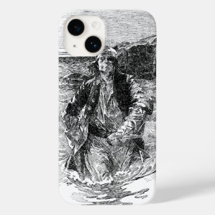 Vintage Pirates, Sir Henry Morgan in the Ocean Case-Mate iPhone 14 Case