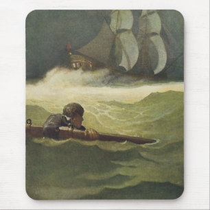Vintage Pirates, Wreck of the Covenant by NC Wyeth Mouse Pad