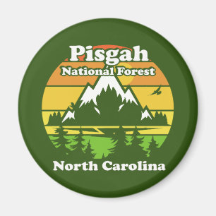 Vintage Pisgah National Forest North Carolina Magnet