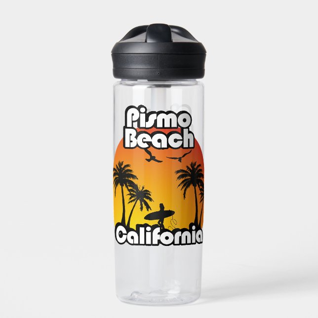 Vintage Pismo Beach California Water Bottle (Front)