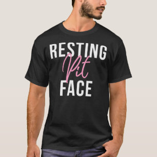 Vintage Pitbull Resting Pit Face Funny Pitbull Lov T-Shirt