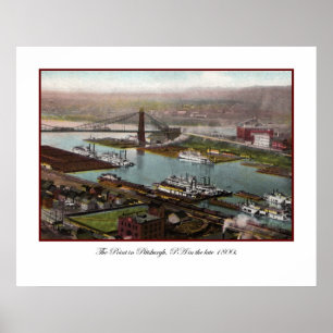 Vintage Pittsburgh 1800s Print