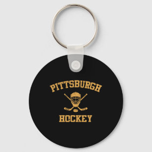 Vintage Pittsburgh Hockey Key Ring