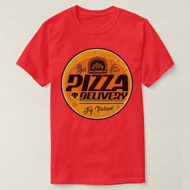 Vintage Pizza Delivery T-Shirt (Design Front)