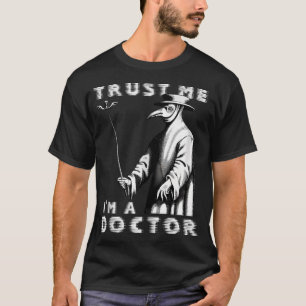 Vintage Plague Doctor Black Plague Black Death Mac T-Shirt
