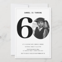 Vintage Plaid 60th Birthday Photo Invitation