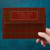Vintage Plaid Family Photo Christmas