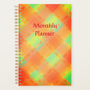 Vintage Plaid Monthly Planner