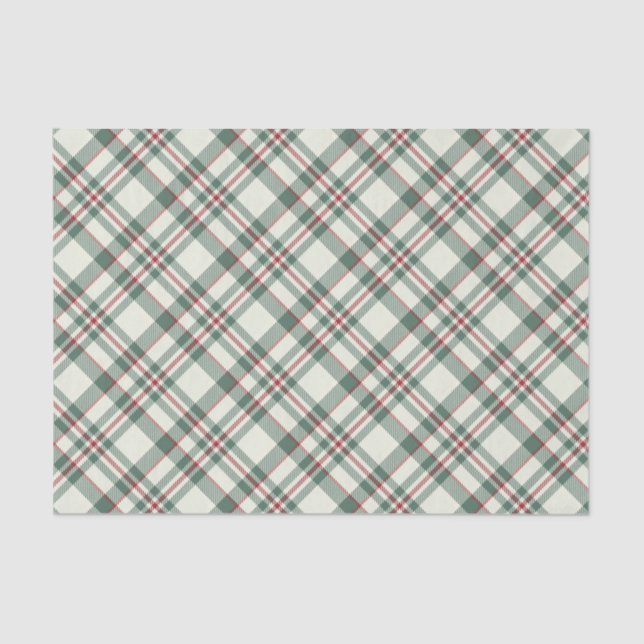 Vintage Plaid Tartan Tissue Paper (Front)
