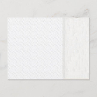 Vintage Plain White Texture Wedding Invitation Postcard