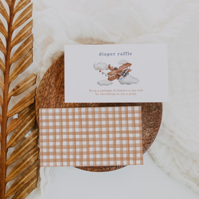 Vintage Plane Diaper Raffle Cards (Creator Uploaded)