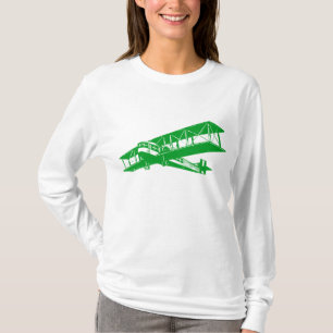 Vintage Plane - Grass Green T-Shirt