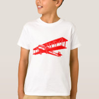 Vintage Plane - Red