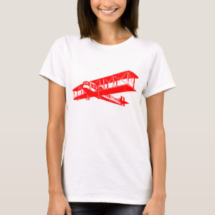 Vintage Plane - Red T-Shirt