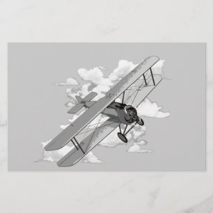 Vintage Plane Stationery