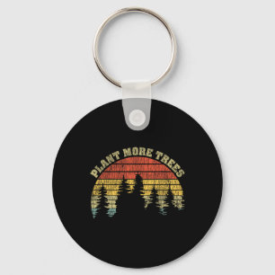 Vintage Plant More Trees Save Our Climate Change E Key Ring