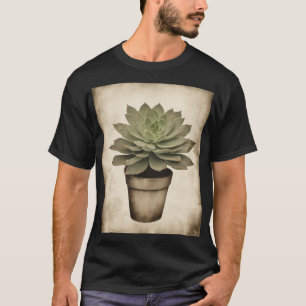 Vintage Plant Parent Succulent - Retro Botanical G T-Shirt