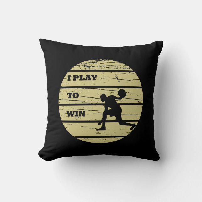 Vintage player basketball quotes cushion (Front)