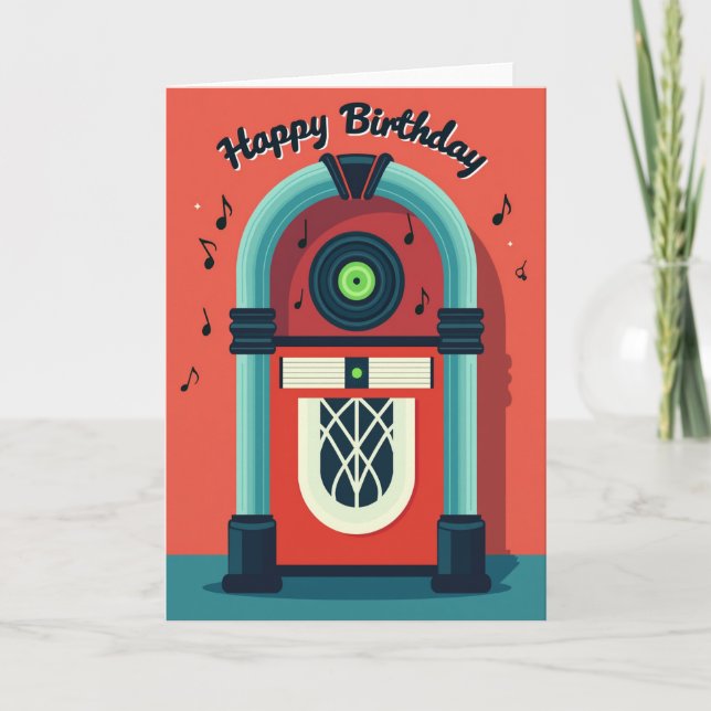 Vintage Player Birthday Card (Front)