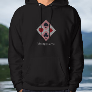 Vintage Playing Cards Colours Men's Hoodie