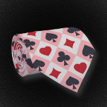 Vintage Playing Cards Colours Neck Tie<br><div class="desc">A nice Neck Tie with a Vintage Playing Cards Colours including the heart,  spades,  diamonds and clover for a gift to a friend or a husband who love cards games such as poker,  blackjack,  casino,  etc.</div>