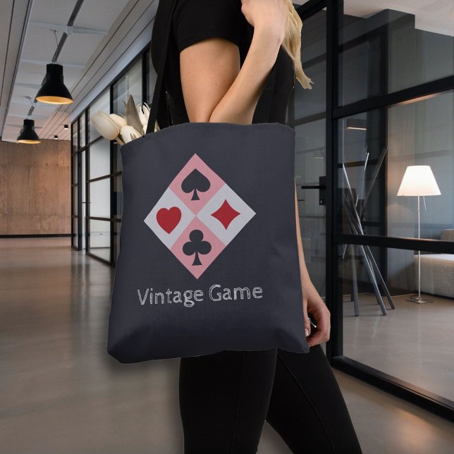 Vintage Playing Cards Colours Tote Bag (Vintage Playing Cards Colors Tote Bag)