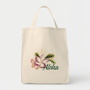 Vintage Plumeria Aloha   Tote Bag