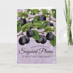 Vintage plums: condoms home canning holiday card
