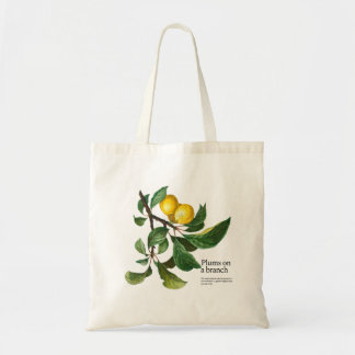Vintage Plums Tote Bag