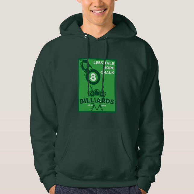 Vintage Pocket Billards Hoodie (Front)