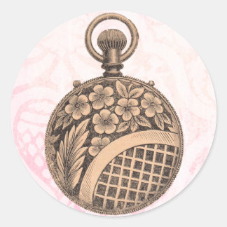 Vintage Pocket-watch Classic Round Sticker