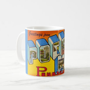 Vintage Pocono Mountains Coffee Mug