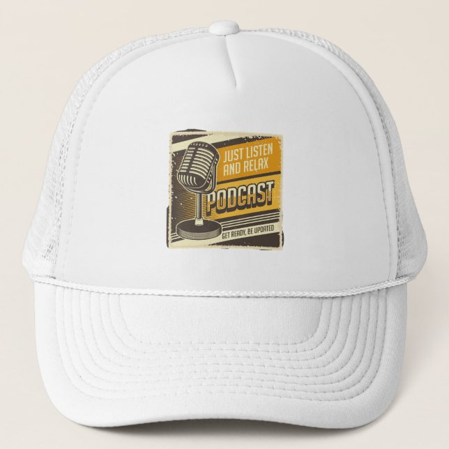 Vintage Podcast  Trucker Hat (Front)