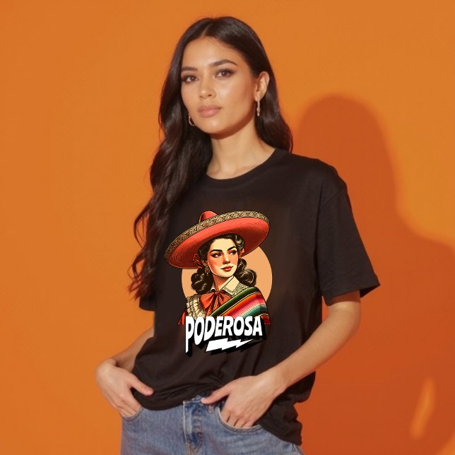 Vintage Poderosa Latina Power Hispanic Heritage T-Shirt (Vintage Poderosa Latina Power Hispanic Heritage T-Shirt)