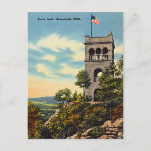 Vintage, Poets Seat, Greenfield, Massachusetts Postcard