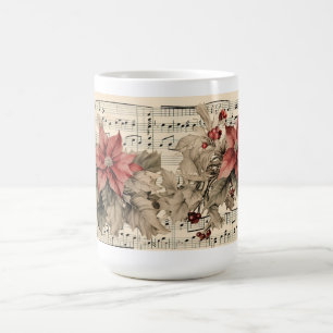 Vintage Poinsettia Coffee Mug