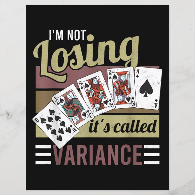 Vintage Poker | I'm Losing It's Called Variance (Front)