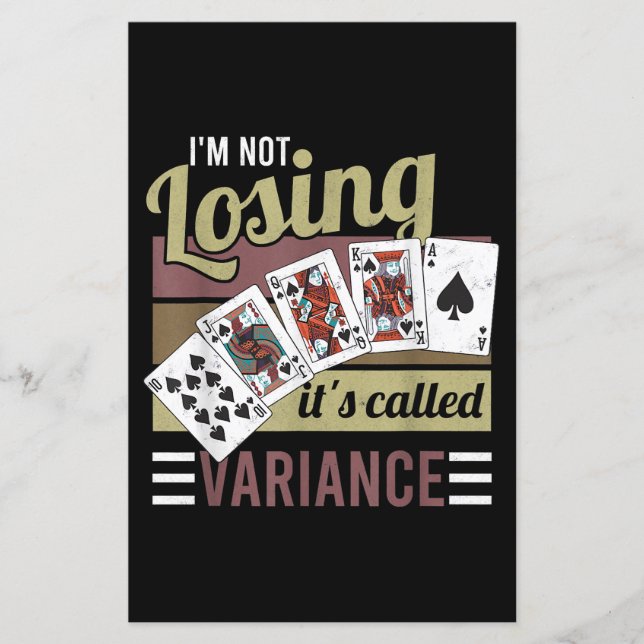 Vintage Poker | I'm Losing It's Called Variance (Front)