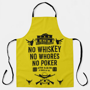 Vintage Poker Player  Apron